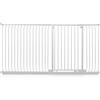 Safetots Cancelletto di Sicurezza Elite Extra Alto, 198cm - 207cm, Bianco Opaco, Extra Alto con 96.8cm di Altezza, Cancelletto di Sicurezza a Pressione per Scale, Barriera di Sicurezza
