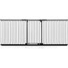 Safetots Cancelletto di Sicurezza Elite Extra Alto, 271cm - 280cm, Nero Opaco, Extra Alto con 96.8cm di Altezza, Cancelletto di Sicurezza a Pressione per Scale, Barriera di Sicurezza