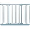 Safetots Cancelletto di Sicurezza Elite Extra Alto, 143cm - 152cm, Grigio Opaco, Extra Alto con 96.8cm di Altezza, Cancelletto di Sicurezza a Pressione per Scale, Barriera di Sicurezza