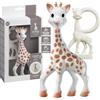 Sophie la Girafe Libro Sensoriale Educativo Neonato Da 3 Mesi Tattile | Pallottoliere 3 perle | 2 zone mordibili | squeak | carta fruscio | colori vivaci | regalo giocattolo femmina maschio bebé