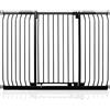 Safetots Cancelletto di Sicurezza Elite Extra Alto, 143cm - 152cm, Nero Opaco, Extra Alto con 96.8cm di Altezza, Cancelletto di Sicurezza a Pressione per Scale, Barriera di Sicurezza