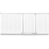 Safetots Cancelletto di Sicurezza Elite Extra Alto, 234cm - 243cm, Bianco Opaco, Extra Alto con 96.8cm di Altezza, Cancelletto di Sicurezza a Pressione per Scale, Barriera di Sicurezza