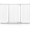 Safetots Cancelletto di Sicurezza Elite Extra Alto, 152cm - 161cm, Bianco Opaco, Extra Alto con 96.8cm di Altezza, Cancelletto di Sicurezza a Pressione per Scale, Barriera di Sicurezza