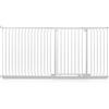 Safetots Cancelletto di Sicurezza Elite Extra Alto, 207cm - 216cm, Bianco Opaco, Extra Alto con 96.8cm di Altezza, Cancelletto di Sicurezza a Pressione per Scale, Barriera di Sicurezza