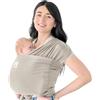 KeaBabies Fascia Porta Bebè D-Lite - Facile Da Trasportare, Fascia Porta Bebè Regolabile, Fascia Porta Bebè Da Neonato A Bambino, Porta Bebè Ad Anello, Fascia Portabebè Ad Anello (Stone Gray)