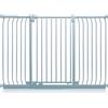 Safetots Cancelletto di Sicurezza Elite Extra Alto, 152cm - 161cm, Grigio Opaco, Extra Alto con 96.8cm di Altezza, Cancelletto di Sicurezza a Pressione per Scale, Barriera di Sicurezza