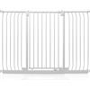 Safetots Cancelletto di Sicurezza Elite Extra Alto, 143cm - 152cm, Bianco Opaco, Extra Alto con 96.8cm di Altezza, Cancelletto di Sicurezza a Pressione per Scale, Barriera di Sicurezza