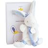 Doudou et Compagnie DC3511 - Materasso per consolatore con clip ciuccio blu, bambino