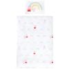 roba Biancheria da Letto Peppa Pig per Bambini - 100 x 135 cm - Cotone di Alta Qualità - Chiusura con Bottoni - Copripiumino e Federa - Bianco