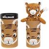 Les Déglingos Doudou bambino (Speculos le Tigre) - Peluche grande di tigre - Grande Simply - Ultra morbido - dalla nascita - Bambino e ragazza - 33 cm - Marrone 33130