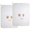 Coccole - Set Asilo 2 Asciugamani Personalizzati Bambini - Set Asilo Personalizzato con Nome in Cotone Anallergico - Asciugamano Asilo Personalizzato Apina Gialla
