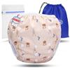 KIDVERSE pannolini acquatici baby costume da bagno 0-3 anni - pannolino piscina neonato regolabile e delicato sulla pelle - pannolino da nuoto con borsa e rete per lavaggio