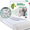 MAMMAVAITRA Traverse Letto Bambini Spannolinamento 70x140 cm Traversine Lavabili Bambù