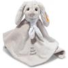 Steiff Peluche Doudou Coniglio Hoppie, dolce animale di stoffa per bambini, bambine e neonati da 0 mesi, Friends, 26 cm, grigio chiaro, 242250