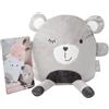 roba Peluche Sammy, Serie Lil Cuties, Orsacchiotto di Peluche, Morbido, Cotone Biologico e Sostenibile, Ideale come Regalo Nascita, Compleanno e Natale, Grigio