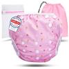 KIDVERSE pannolini acquatici baby costume da bagno 0-3 anni - pannolino piscina neonato regolabile e delicato sulla pelle - pannolino da nuoto con borsa e rete per lavaggio