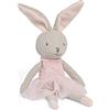 Jollein 037-001-65365 - Peluche a forma di coniglio da ragazza, motivo Nola, 50 cm, colore: Rosa