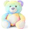 Mousehouse Gifts Mousehouse - adorabile orsacchiotto di peluche - color arcobaleno - 25 cm
