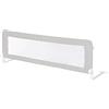 roba Barriera Protettiva Klipp-Klapp, Inclinabile e Anticaduta, Lunghezza 135 cm, Altezza 51 cm, Telaio in Metallo, Resistente, con Tela, Grigio