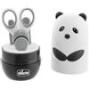 Chicco- Set Manicure Panda per Bambini, Composto da Forbicina, Tagliaunghue, Pinzetta, Lima