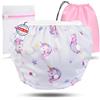 KIDVERSE pannolini acquatici baby costume da bagno 0-3 anni - pannolino piscina neonato regolabile e delicato sulla pelle - pannolino da nuoto con borsa e rete per lavaggio