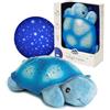 Cloud B Luce Notturna Calmante Con Proiettore Di Stelle | Luminosità Delicata | 3 Colori | 8 Costellazioni | Auto Spegnimento | Twilight Turtle Blue