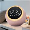 Mee 2ou Sveglia da Comodino con Rumore Bianco e Luce Notturna, Macchina Rumore Bianco Neonato, Sveglia Digitale con 25 Suoni, Timer per Camera, Bambini, Bambina, Bambino e Anziani