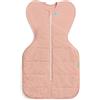 Love To Dream Swaddle UP, taglia piccola 3,5-6 kg - Rosa ciottolo | Vestibilità aderente, favorisce un sonno sano | 2,5 Tog per autunno e inverno (16-20°C) | Cotone e doppia cerniera