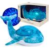 Cloud b Tranquil Whale Blu | Proiettore di Onde Oceaniche Ricaricabile & Macchina del Suono per Neonati | Luci Onde Realistiche, Sensore Pianto & 4 Suoni Rilassanti