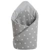 Medi Partners Cuscino cono bambino 100% Cotone 75x75cm Coperta del bambino Doppia faccia Morbido Tutto l'anno Corna per neonati Multifunzionale (Stelle grigie)