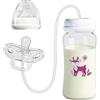 Generico 3 In 1 Biberon Anti Coliche A Mani Libere, 300ML Silicone A Manis Liberes | Biberons Latte Ciuccio Flusso Rapids Regolabile Con Cannuccia Tettarella Per Viaggi, Casa E Attività All'aperto