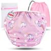 KIDVERSE pannolini acquatici baby costume da bagno 0-3 anni - pannolino piscina neonato regolabile e delicato sulla pelle - pannolino da nuoto con borsa e rete per lavaggio