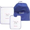 Coccole - Set Materna Personalizzato - Set Asilo Personalizzato con Nome Bavaglino, Sacca e Asciugamano - Set Asilo Personalizzato Bimbo/Bimba - Unicorno Bluette