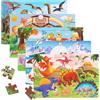 kelav Puzzle in Legno per Bambini, 5 x 24 Pezzi, 22.5 x 15 cm, Età 3-6 Anni, Educativo