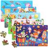 KELAV Puzzle Bambini 3 Anni 5 X 24 Pezzi, Puzzle in Legno Animali a Partire, Gioco Educativo Prescolare, Giochi Educativi, Giocattoli Regalo per Bambini da 3 a 8 Anni Ragazzi e Ragazze