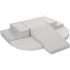 Wilwolfer Blocchi per Bambini in Schiuma Set: 6 Pezzi Pelle PU Set da Gioco Blocchi Morbidi per Bambini - Doppia Scala Percorso a Ostacoli per Infanzia per Soggiorno Cameretta e Asilo Nido