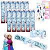 Disney Set di braccialetti con schiaffo di Frozen - Bundle con 12 braccialetti con paillettes con fiocchi per bambini più adesivi, altro ancora | Disney Frozen forniture per feste di compleanno