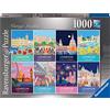Ravensburger 16960 Vintage London - Puzzle da 1000 pezzi, per adulti e bambini dai 12 anni, multicolore