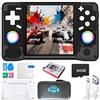 Coaptop Console di gioco portatile XF40H, 64 GB di memoria interna con 18.000 giochi, batteria da 4000 mAh, sistema Linux, schermo IPS da 4 pollici e custodia (nero, 64G)