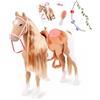 Our Generation - Palomino Hair Play Horse - Cavallo marrone per acconciature - Accessori colorati per lo styling - Giocattoli per bambini dai 3 anni in su