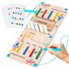 KOIROI Giochi Montessori 3 4 5 6 Anni, Labirinto Magnetico Bambini, Imparare i Colori Gioco di Conteggio Ordinamento, Palline Magnetiche Colorate, Regali di Giocattoli Educativi per Ragazze e Ragazzi
