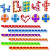 GOLDGE 12 Serpente Magico, Gadget Bambini Regalini Fine Festa Compleanno | 24 Blocchi Classic Giocattolo Twist Cubo Puzzle, Giocattolo Educativo Regalini compleanno bambini invitati / Natale