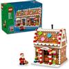 LEGO Casa di Pan di Zenzero Festiva - Gioco Natalizio di Arti e Mestieri con Minifigure di Babbo Natale e Accessori - Decorazione Festiva - Idea Regalo per Bambine e Bambini da 10 Anni in su - 40809