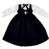 niannyyhouse Vestito nero bianco compatibile con Blythe, OB24, bambole snodate a sfera, accessori per vestire