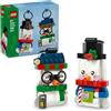 LEGO Pupazzi di Neve Ornamentali - Kit di Arti e Mestieri - Giochi di Natale con 2 Personaggi e Accessori - Decorazioni Natalizie da Appendere all'Albero - Regalo per Bambini e Bambine da 6 Anni 40812