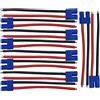 Nuofany 5Pairs EC3 Connettore femmina e maschio Deans con 14AWG 10cm Filo di Silicone per RC Lipo Cavo Della Batteria Drone