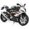 Risopen 1/12 S1000RR Mini Lega Metallo Diecast Moto Giocattolo Sport Argento Collezione Regalo per Uomo Bambino Ragazzo