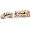 Hallisun 3D Puzzle di legno per adulti, Auto meccanica rimorchio 3D puzzle giocattolo, kit di costruzione fai da te artigianato legno modello artigianale, compleanno regalo di Natale, 323 pezzi