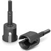 PrecisionGeek - Parti di Ricambio per ASSE Ruota in Alluminio anodizzato Grigio, Giunto snodato in Lega Compatibile con Tamiya TT01 TT01E TT02 TT02B 1/10 RC Touring Car - Confezione da 2