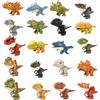 CGTQROVR Mini figure di dinosauri per bambini 3+ 20 pezzi burattini da dito di dinosauro Giunti mobili giocattoli da dito educativi burattini divertenti per decorazioni per interni